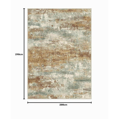 Moderner Wohnzimmerteppich Orange Farbverlauf 200x290 cm Rutschfest
