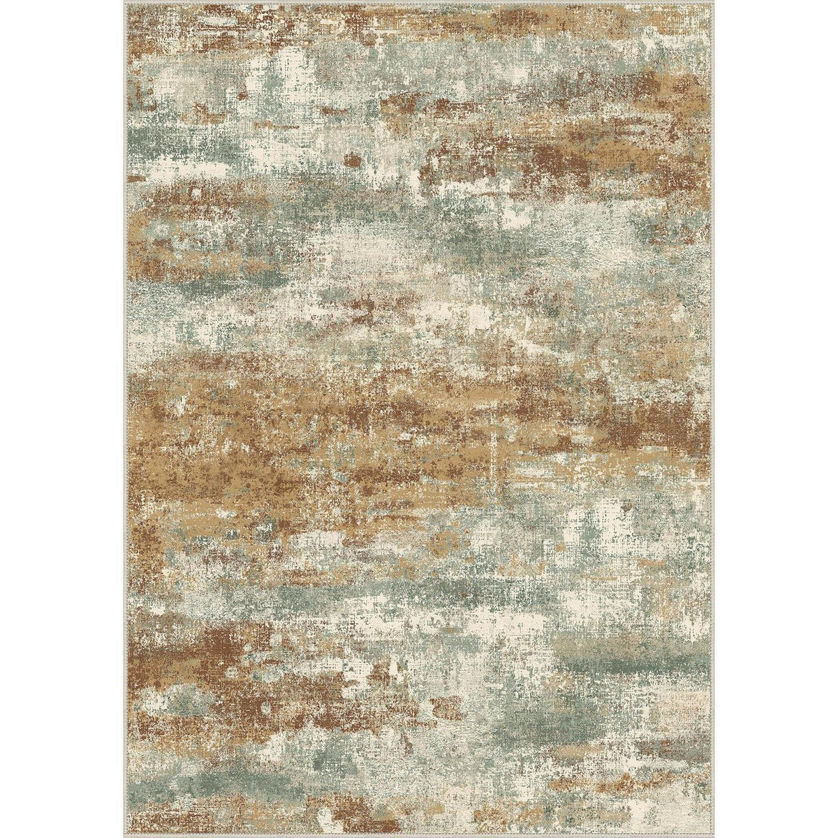 Moderner Wohnzimmerteppich Orange Farbverlauf 200x290 cm Rutschfest