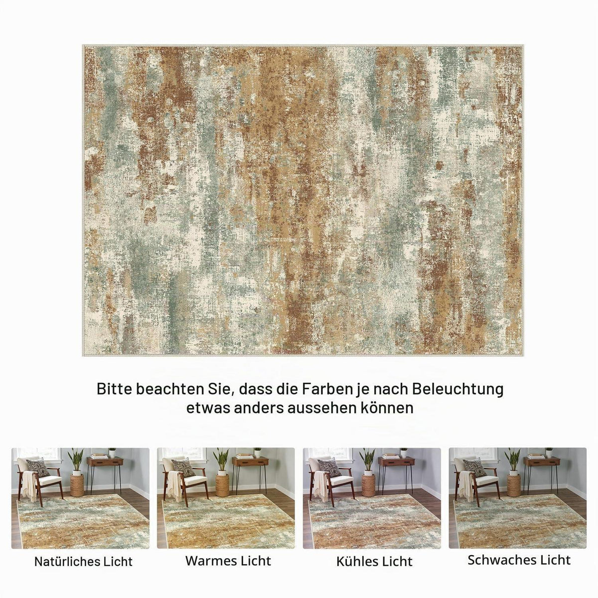 Moderner Teppich Orange Farbverlauf 160x230 cm Rechteckig