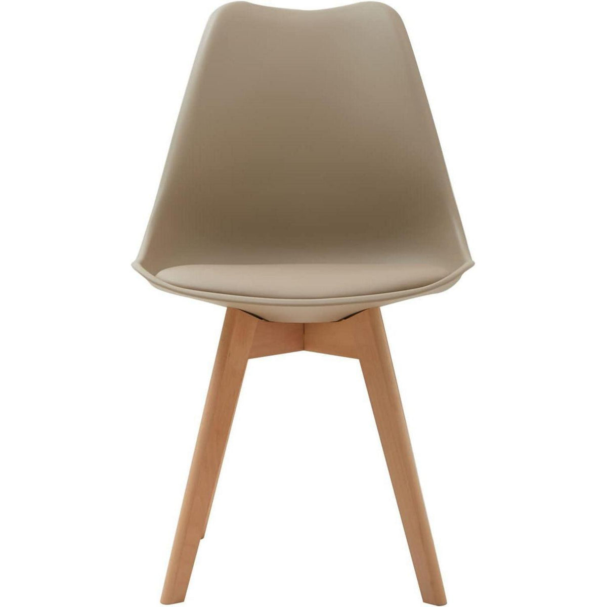 Runder Esstisch 120cm + 6 Stühle – Hellbraun & Khaki