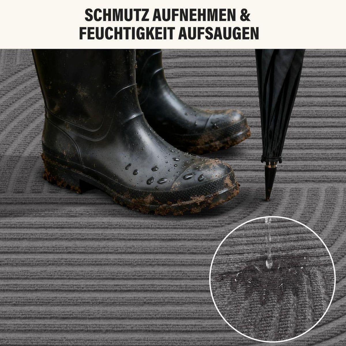 Schmutzfangmatte 90x150cm – Allwetter Fußmatte für Innen & Außen