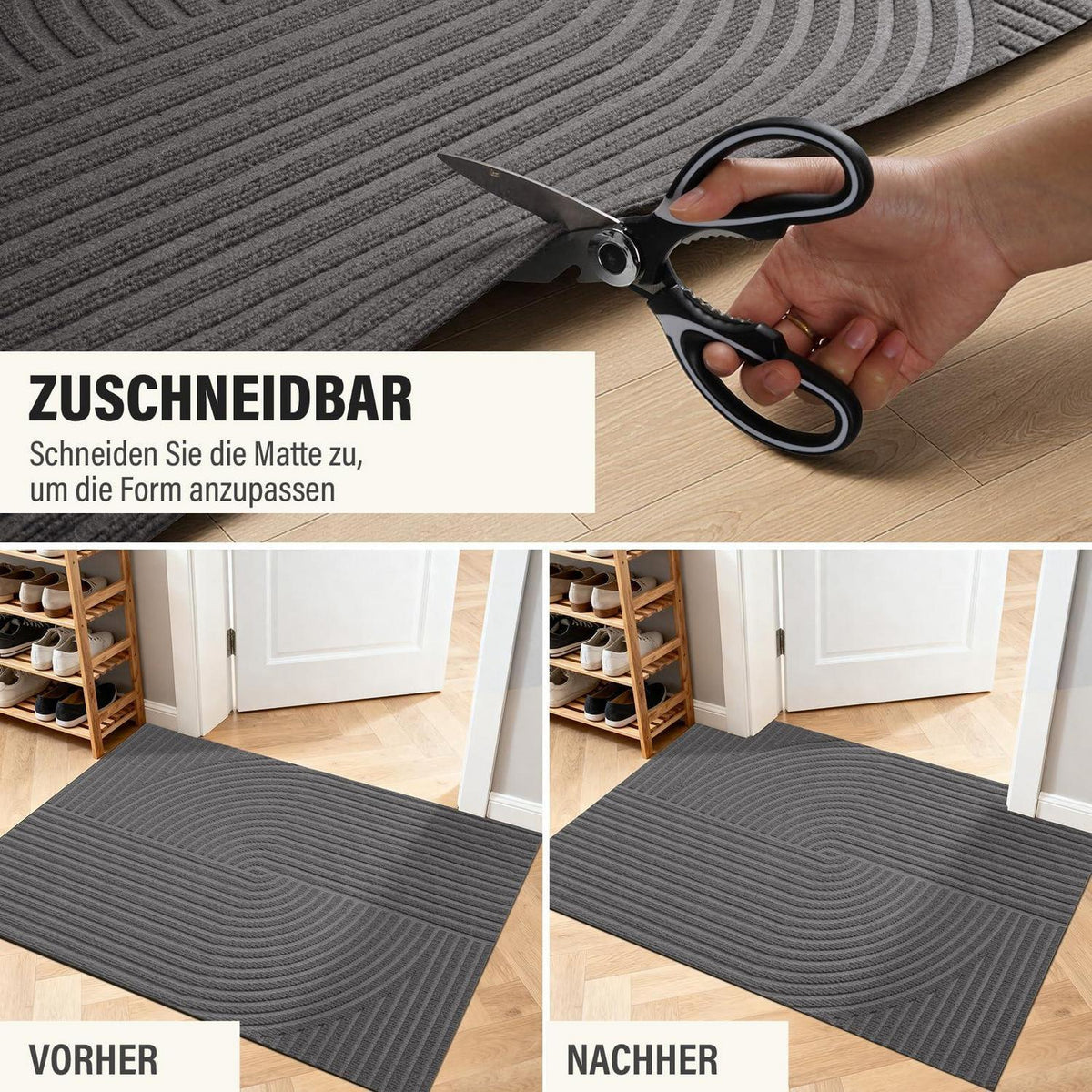 Schmutzfangmatte 90x150cm – Allwetter Fußmatte für Innen & Außen