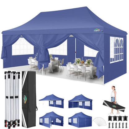 Faltpavillon 3x6m wasserdicht mit Seitenteilen