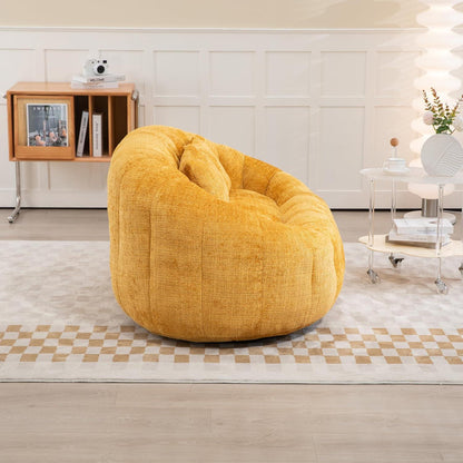 Zweisitzer Boneless Couch mit Memory Schaum – Gelb