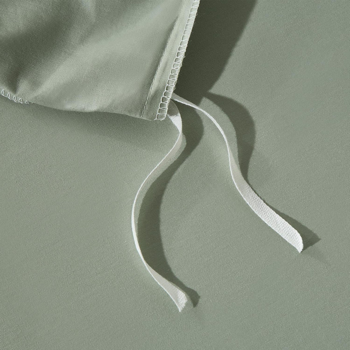 3-teiliges Bettwäsche-Set 200x220 cm, Grün-Salbeigrün Baumwolle