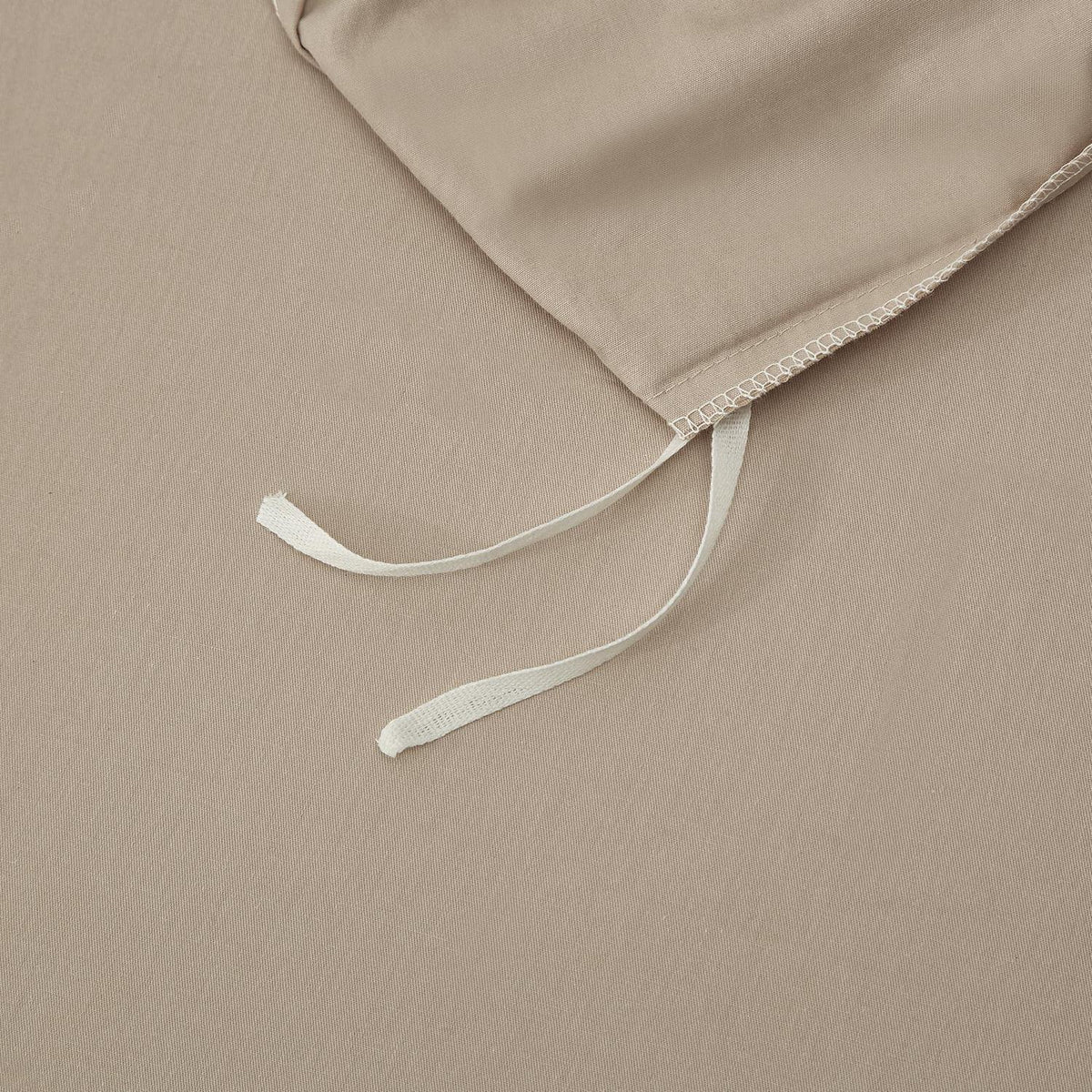 Bettwäsche-Set 220x240 Baumwolle Khaki Taupe – 3-teilig