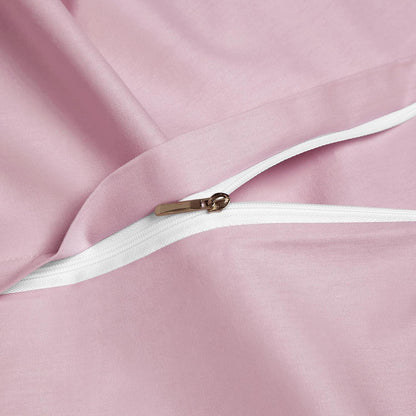 Bettwäsche-Set 220x240 Baumwolle Rosa – Weich & Atmungsaktiv
