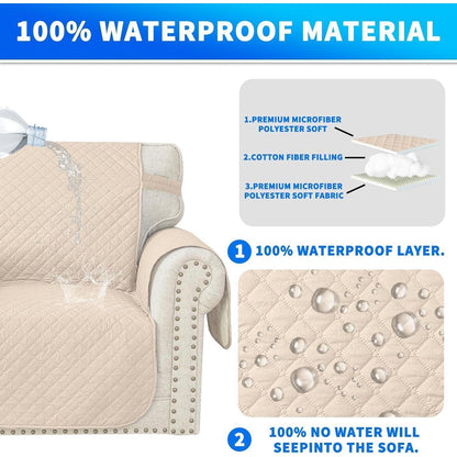 Wasserdichter Sofabezug L-Form 3 Sitzer – Schutz für Sofa & Tierhaushalt