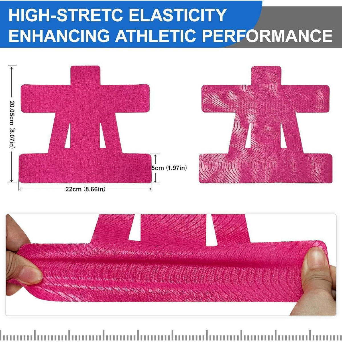 12x Kinesio Tape Schulter – Vorgeschnitten, Stabilität & Schutz