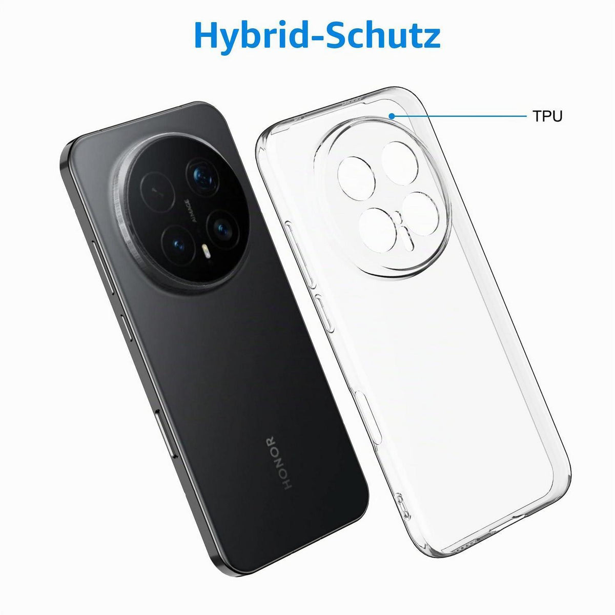Transparente Hülle für Honor Magic 8 Pro – Kratzfest & Stoßfest