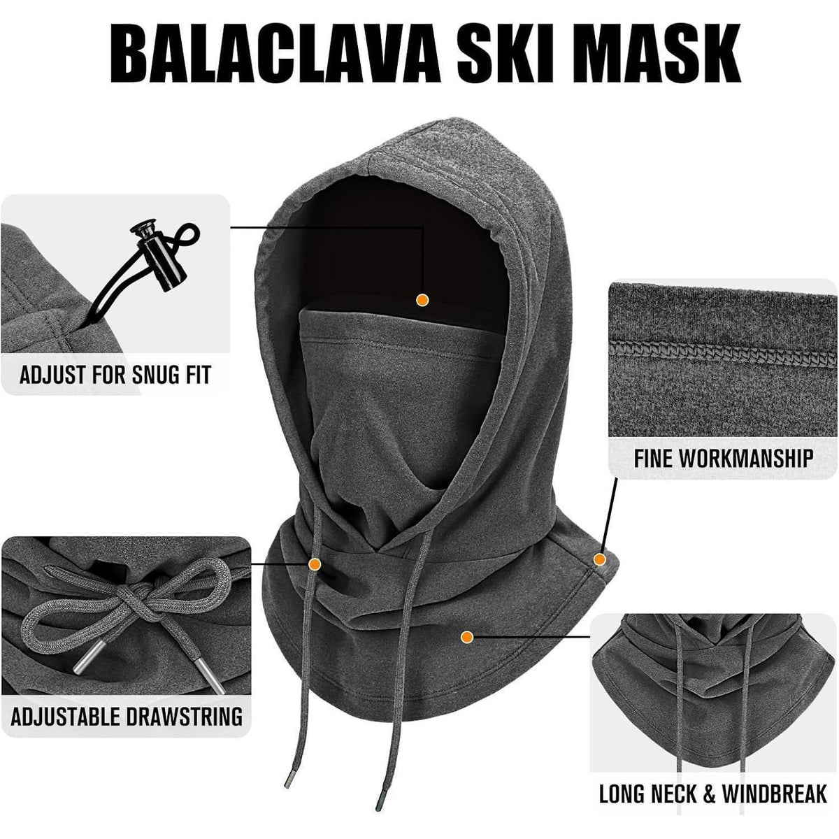 Sturmhaube Winter Warm Fleece – Unisex Skimaske für Outdoor & Sport