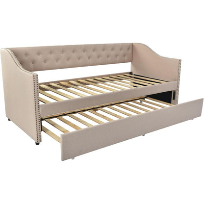 Ausziehbares Schlafsofa 90/180x200 cm – 2-Sitzer Gästebett