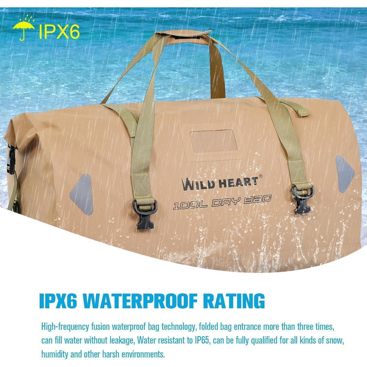Wasserdichte Reisetasche 40L – Kajak, Camping & Motorrad