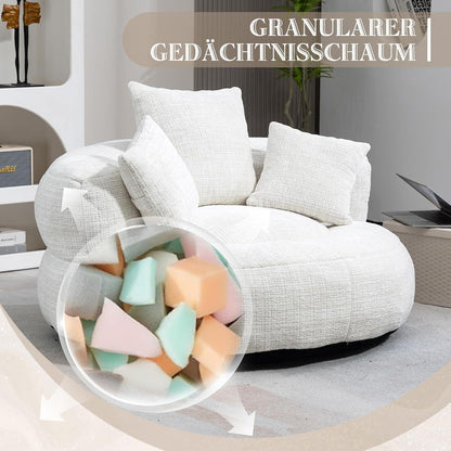 Boneless Lounger Sitzsack Sofa | Bequemes Lazy Sofa mit Kissen