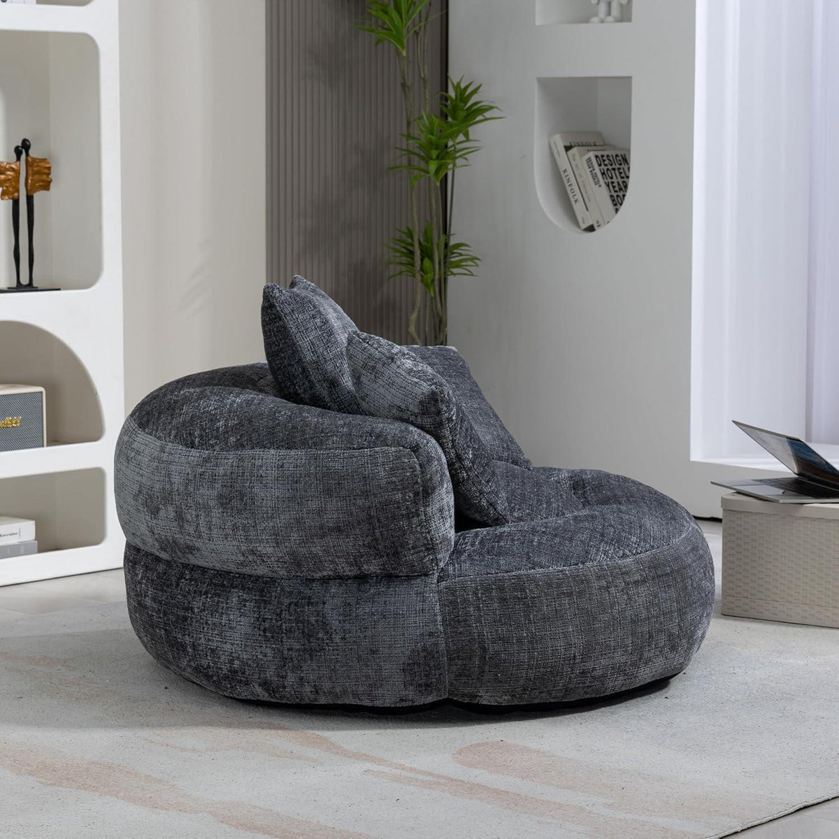 Boneless Lounger Sitzsack Sofa | Grau, Hoher Komfort & Vielseitig