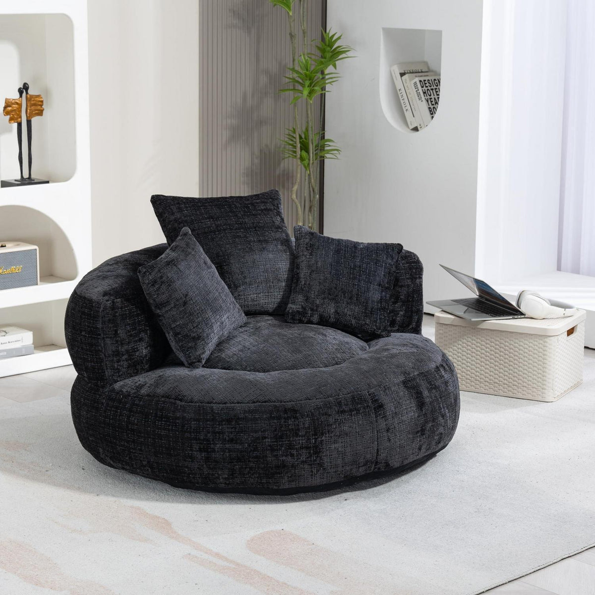Boneless Lounger Sitzsack Sofa | Gaming & Entspannung | Schwarz