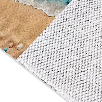 Rutschfeste Duschmatte 70x150 cm mit Marinemuster