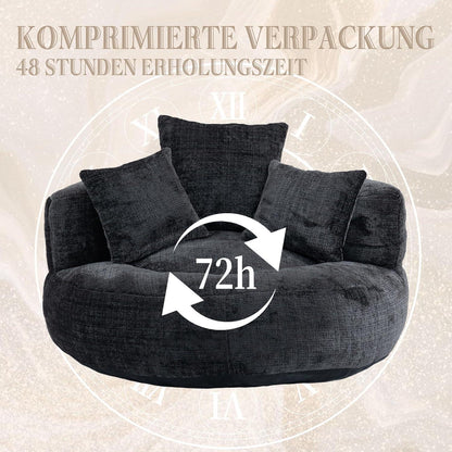 Lazy Sitzsack Sofa mit 3 Kissen – Bequemer Lounger