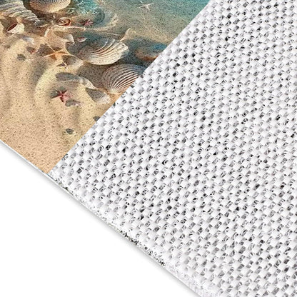 Rutschfeste Duschmatte 130x160 cm mit Muschelmuster