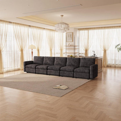 Modulares Sofa Dunkelgrau mit Schlaffunktion – Bequeme Eckcouch