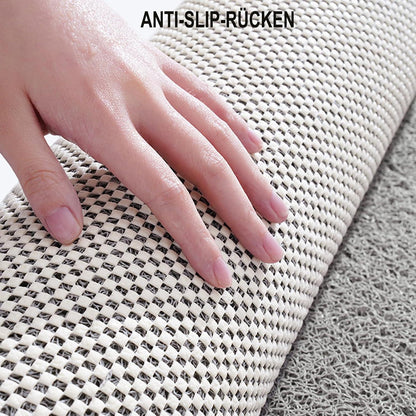 Rutschfeste Duschmatte 150x160 cm – 3D Muster & Ablaufloch
