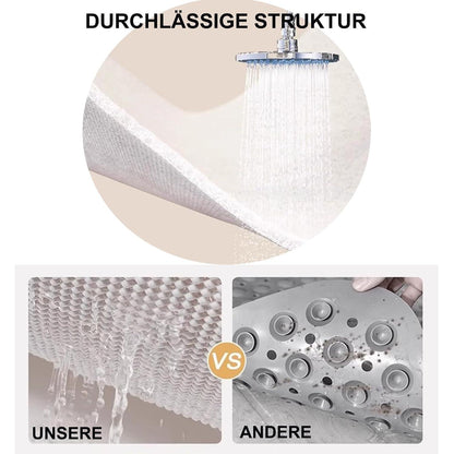 Rutschfeste Duschmatte 140x160 cm – Schnelltrocknend & Maßanpassbar