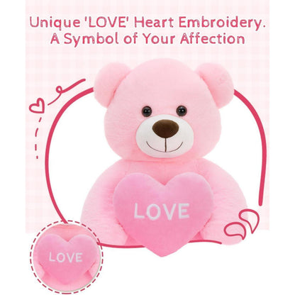 Riesiger 130cm Teddybär mit Herz – Kuscheltier & Valentinstagsgeschenk