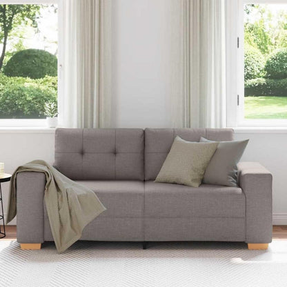 Modernes Sofa Taupe – Stoff Sessel für Wohnzimmer 140cm