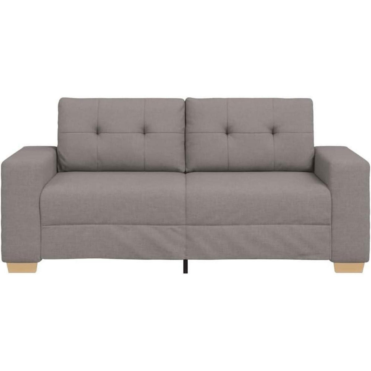 Modernes Sofa Taupe – Stoff Sessel für Wohnzimmer 140cm