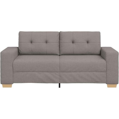 Modernes Sofa Taupe – Stoff Sessel für Wohnzimmer 140cm