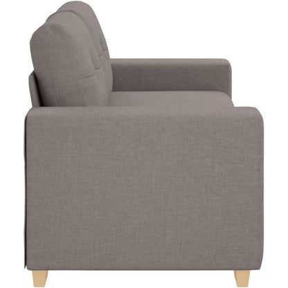 Modernes Sofa Taupe – Stoff Sessel für Wohnzimmer 140cm