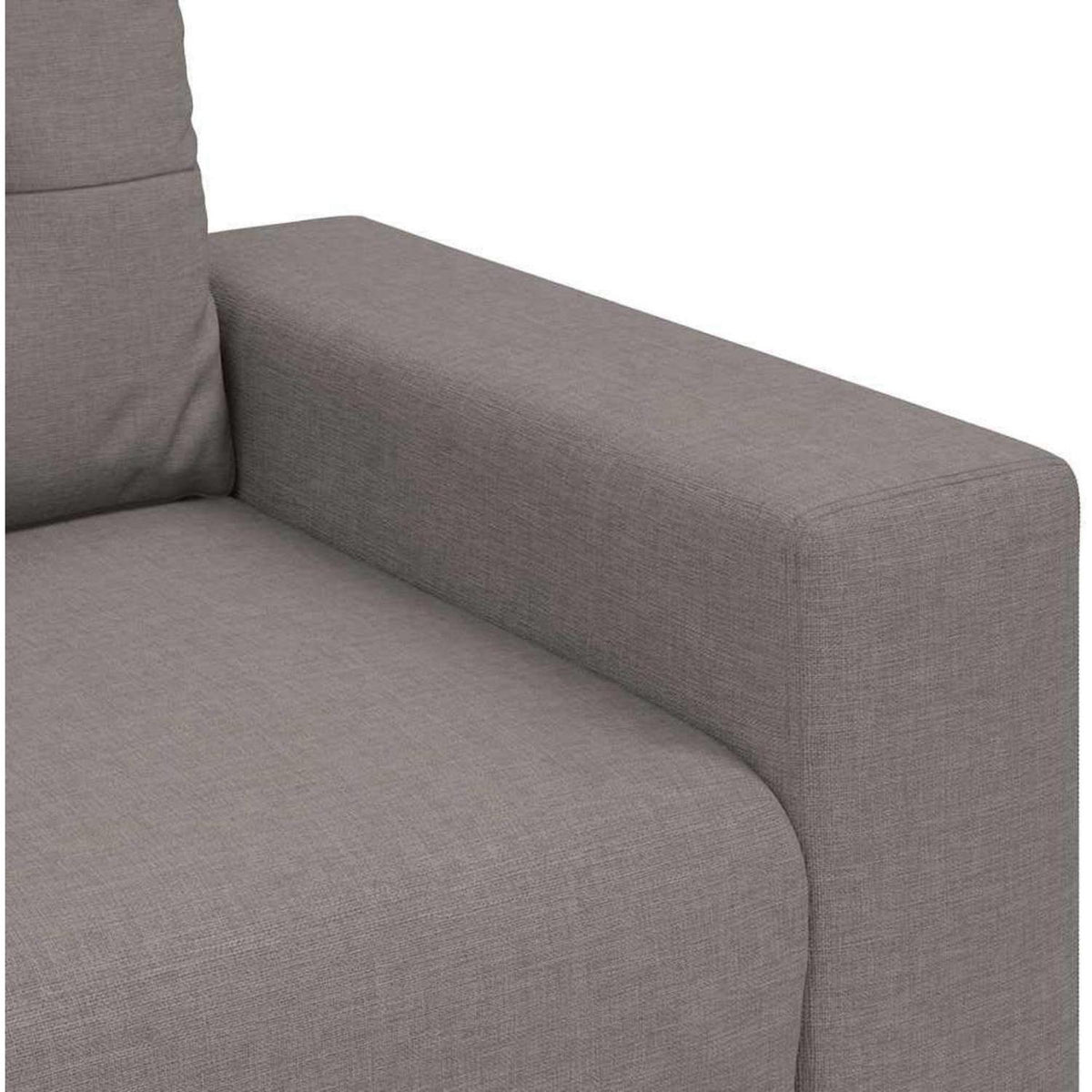 Modernes Sofa Taupe – Stoff Sessel für Wohnzimmer 140cm