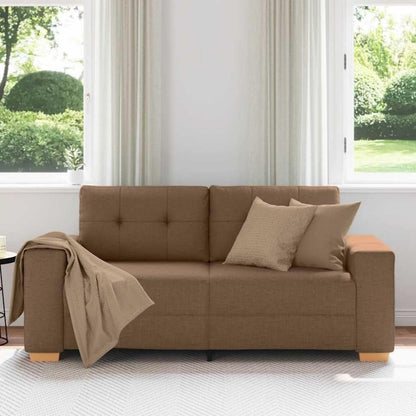Modernes Sofa Braun 140cm – Stoff Sessel für Wohnzimmer