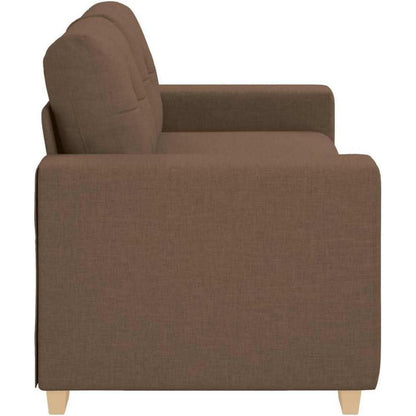 Modernes Sofa Braun 140cm – Stoff Sessel für Wohnzimmer