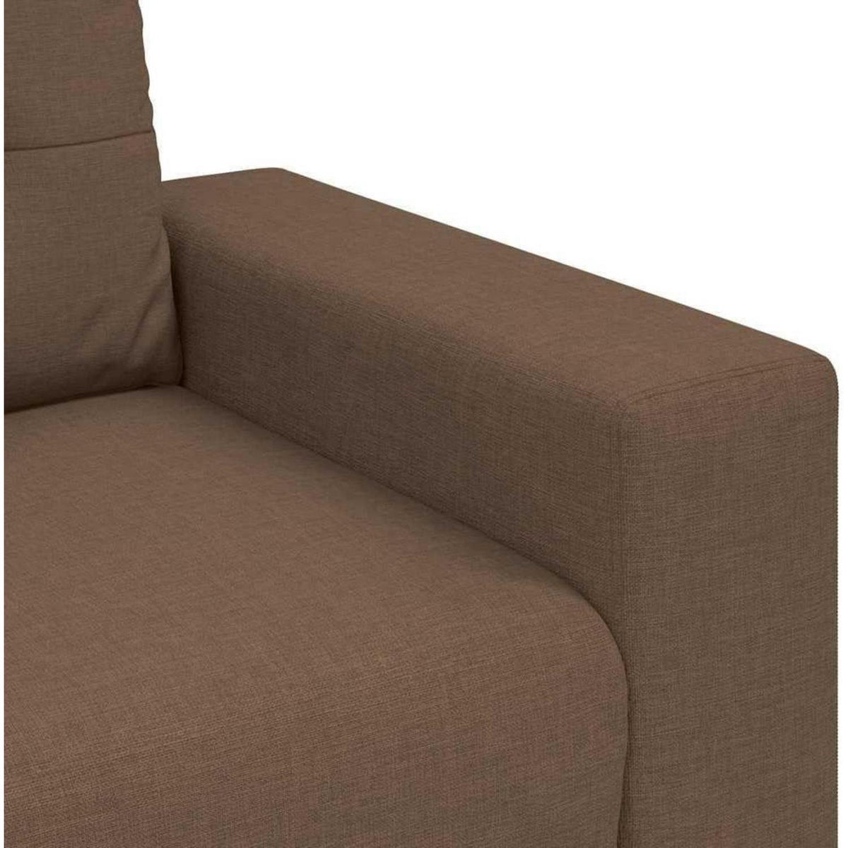 Modernes Sofa Braun 140cm – Stoff Sessel für Wohnzimmer