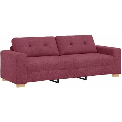 Modernes Sofa Weinrot 180 cm – Stoff & Wohnzimmer