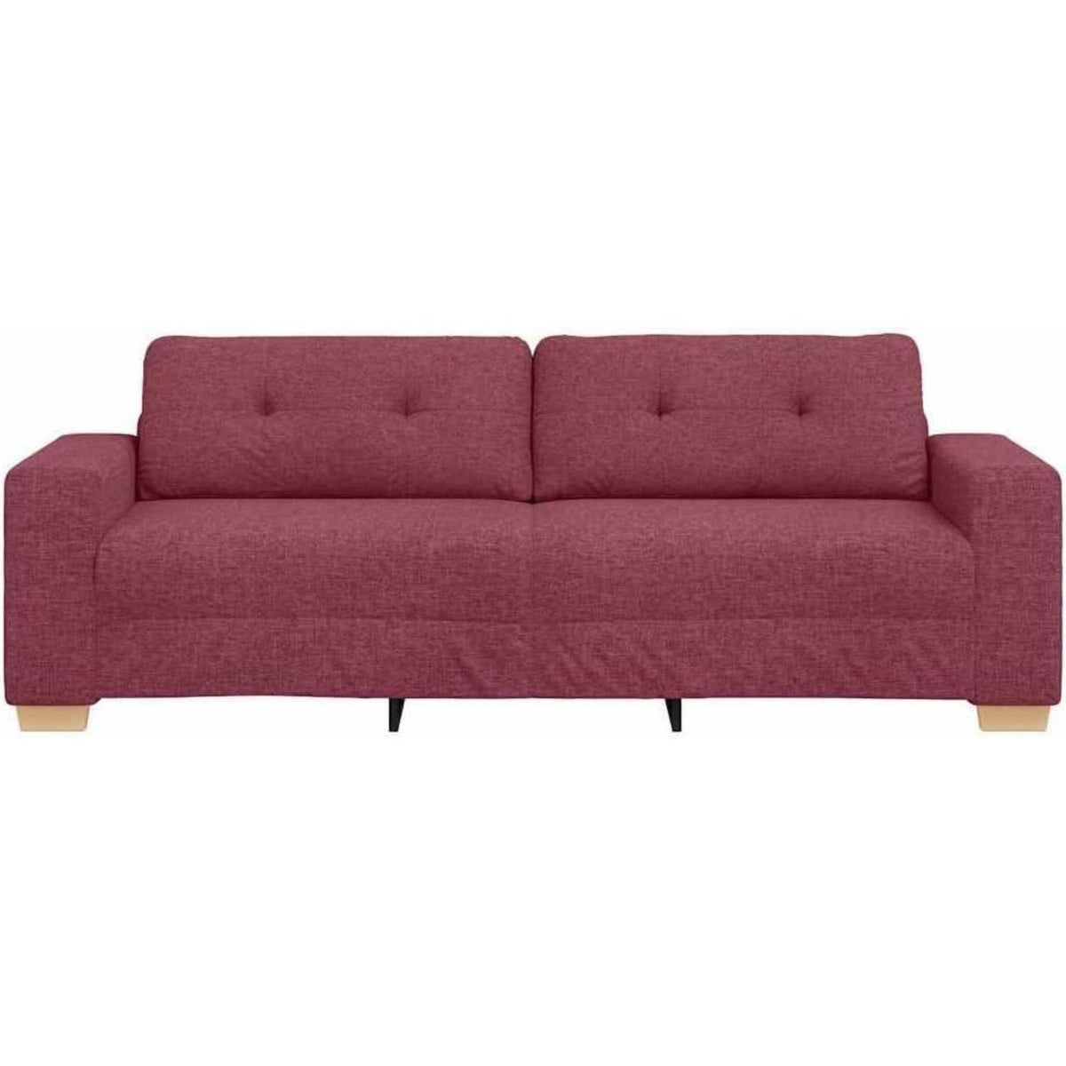Modernes Sofa Weinrot 180 cm – Stoff & Wohnzimmer