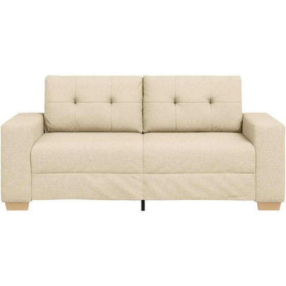 Modernes Sofa Stoff Creme 140 cm – Wohnzimmer Sessel