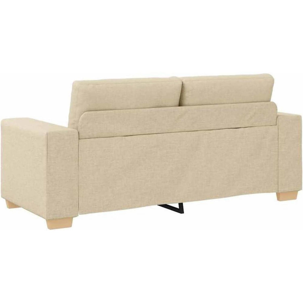 Modernes Sofa Stoff Creme 140 cm – Wohnzimmer Sessel