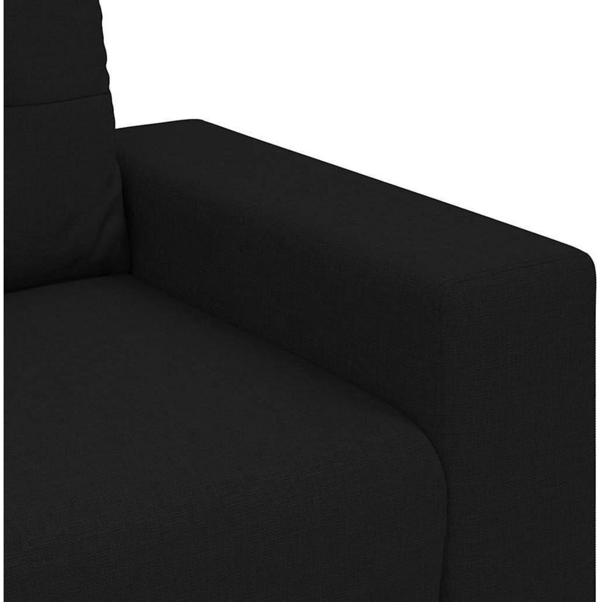 Modernes Sofa Schwarz – Stoff Sessel für Wohnzimmer 60cm