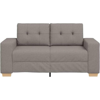 Modernes Sofa Taupe – Stoff Sessel für Wohnzimmer 120cm