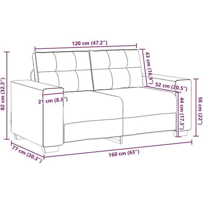 Modernes Sofa Dunkelgrün – Stoff Sessel für Wohnzimmer 120cm
