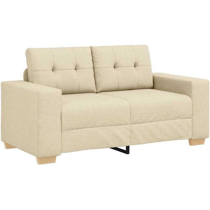 Modernes Sofa Stoff Creme 120 cm – Wohnzimmer Sessel