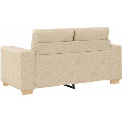 Modernes Sofa Stoff Creme 120 cm – Wohnzimmer Sessel