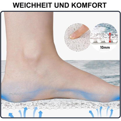 Rutschfester Duschteppich Luffa 150x160 cm mit Ablaufloch