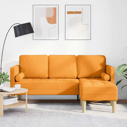L-förmiges Ecksofa Dunkelgelb – Modernes Sofa Set 173x131x67cm