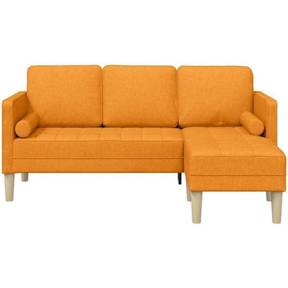L-förmiges Ecksofa Dunkelgelb – Modernes Sofa Set 173x131x67cm