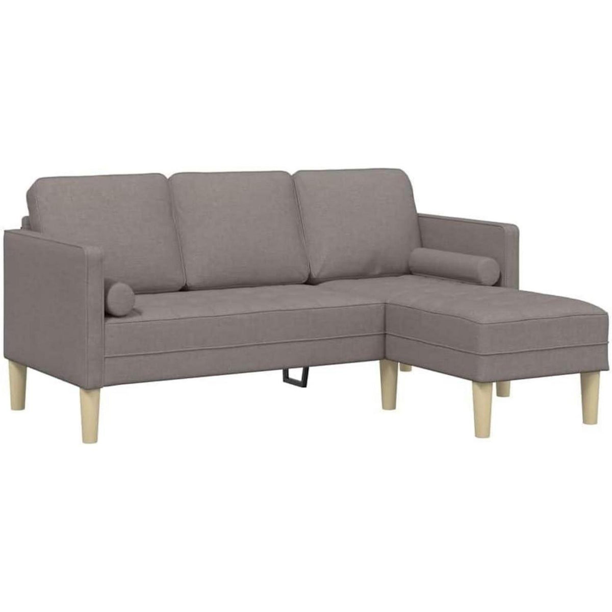 Ecksofa L-Form Taupe – Modernes Sofa Set 173x131x67cm