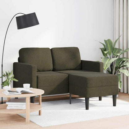 Ecksofa 2er mit Chaiselongue Armeegrün – Komfortables Wohnzimmer Sofa