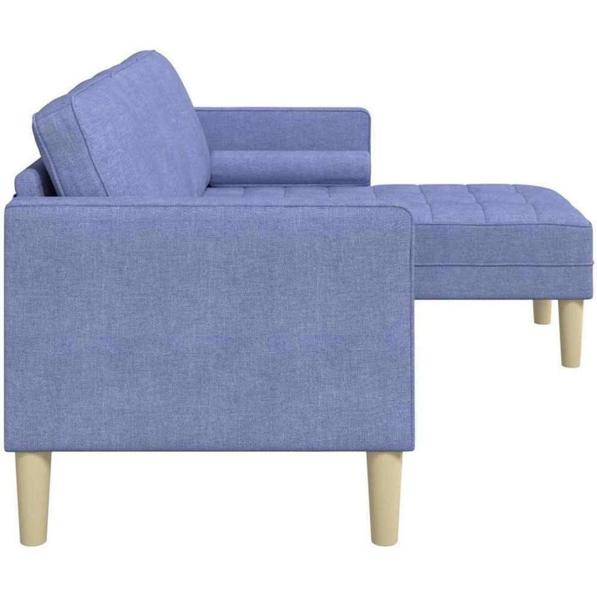 L-förmiges Ecksofa Jeansblau – Modernes Sofa Set 173x131x67cm
